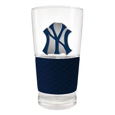 New York Yankees 22oz. Pilsner Glass with Silicone Grip
