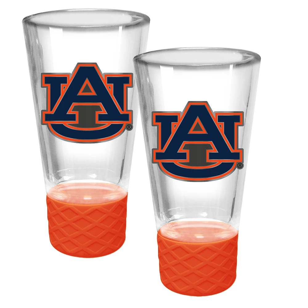 Auburn Tigers 2-Pack 4oz. Cheer Shot Set with Silicone Grip