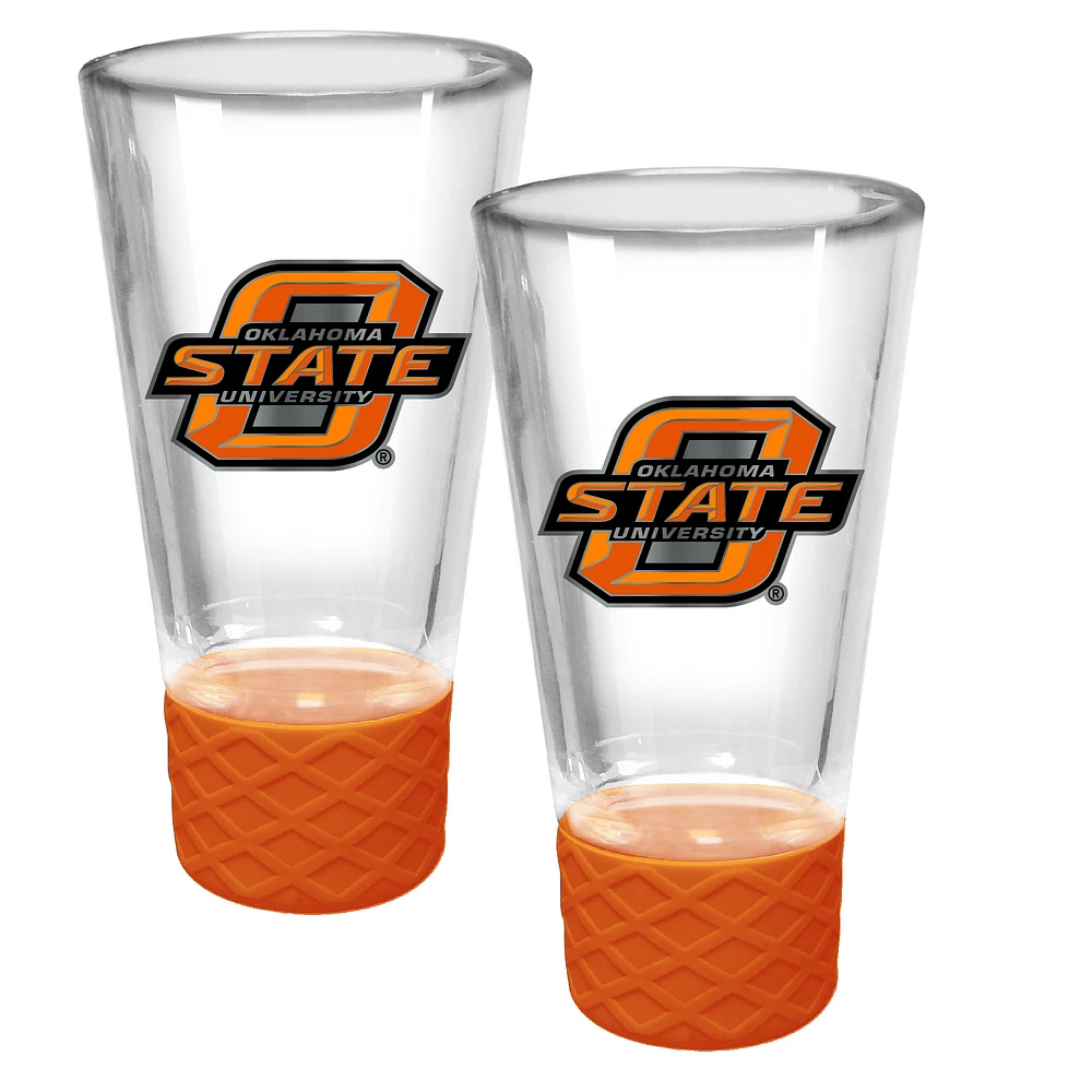 Oklahoma State Cowboys 2-Pack 4oz. Cheer Shot Set with Silicone Grip
