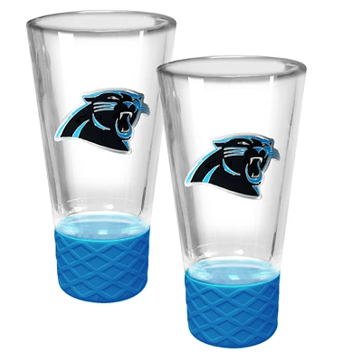 Carolina Panthers 2-Pack 4oz. Cheer Shot Set with Silicone Grip