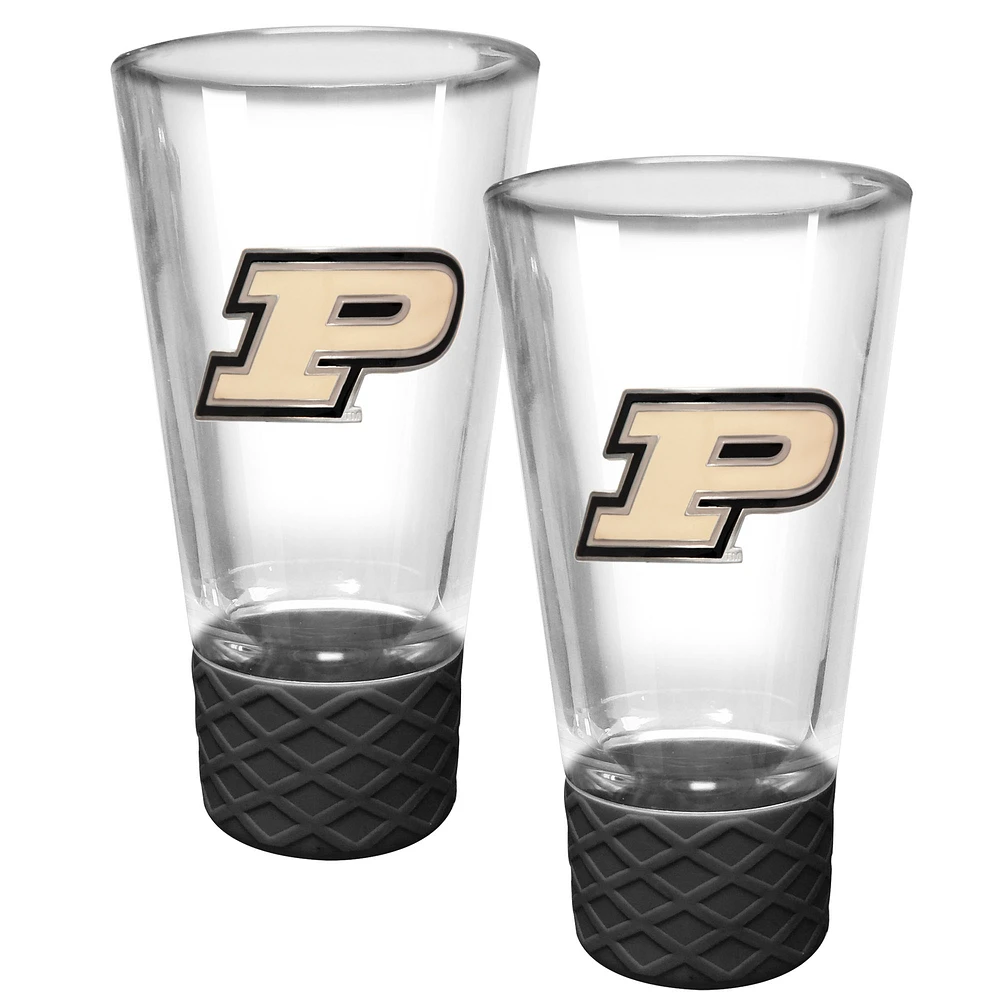 Purdue Boilermakers 2-Pack 4oz. Cheer Shot Set with Silicone Grip