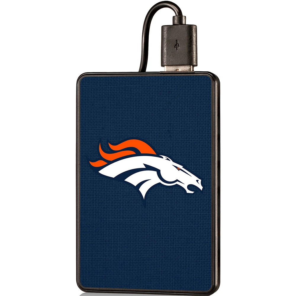 Denver Broncos Solid 2000 mAh Credit Card Powerbank