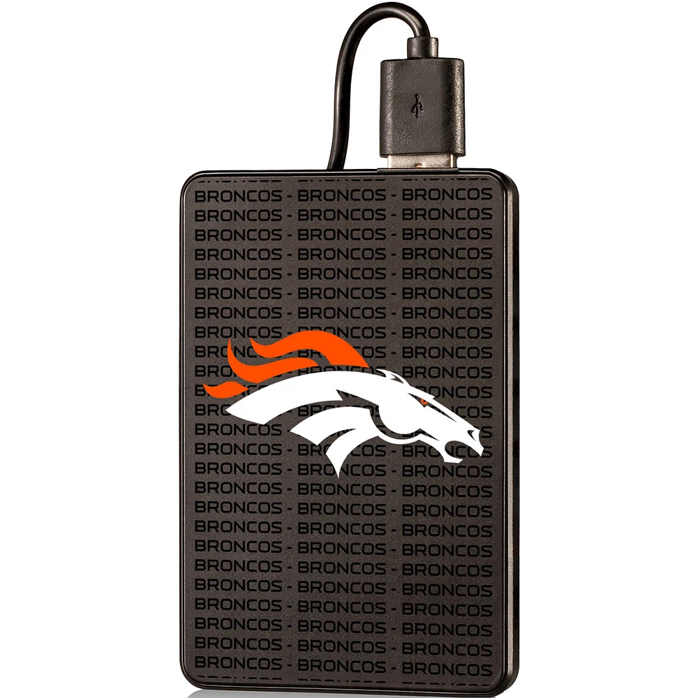 Denver Broncos Text Backed 2000 mAh Credit Card Powerbank