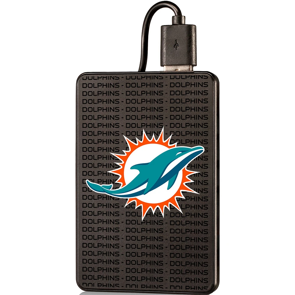 Miami Dolphins Text Backed 2000 mAh Credit Card Powerbank