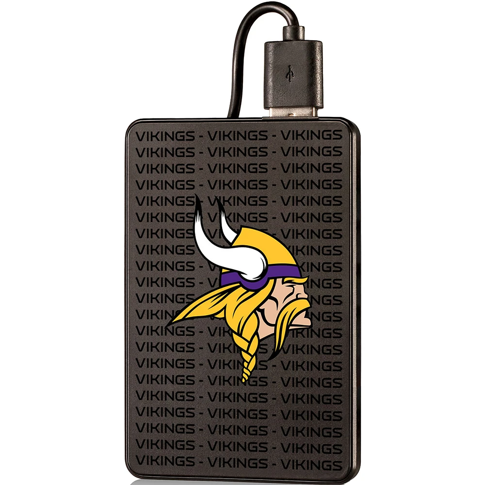 Minnesota Vikings Text Backed 2000 mAh Credit Card Powerbank