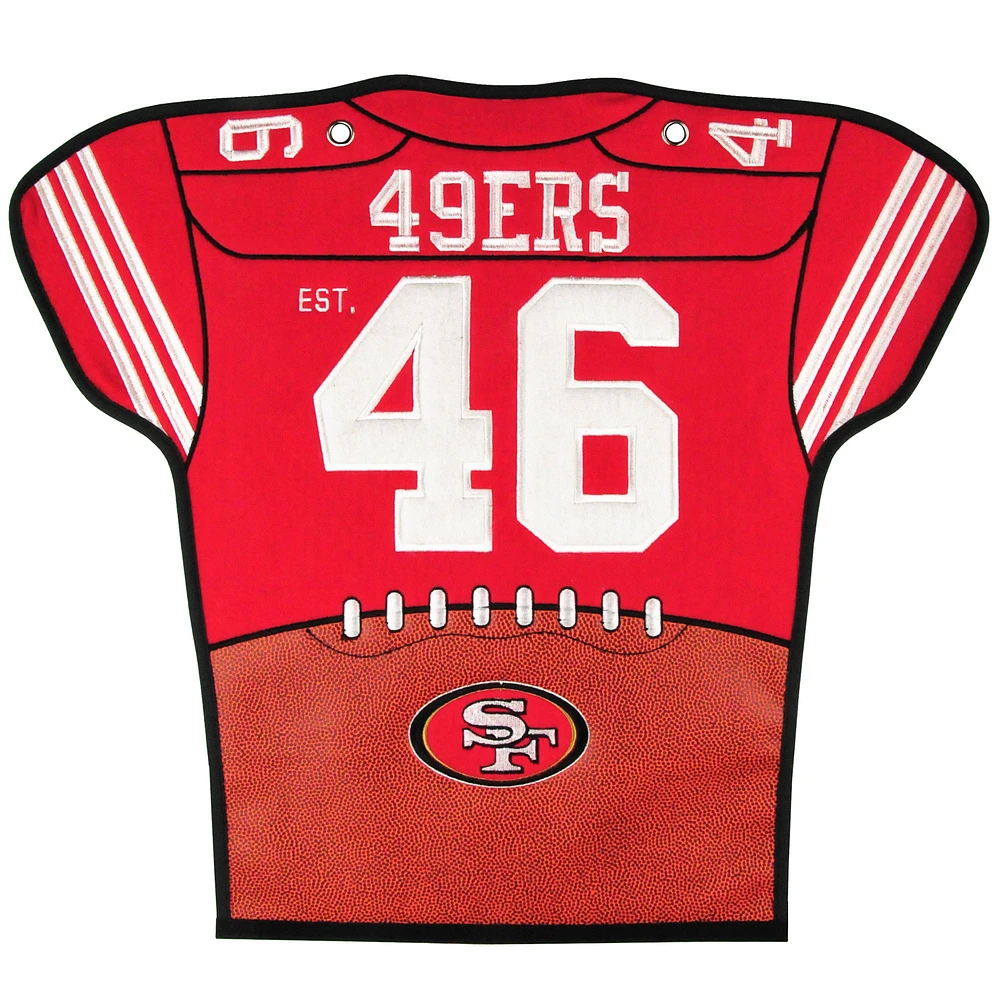 San Francisco 49ers 20'' x 18'' Jersey Traditions Banner