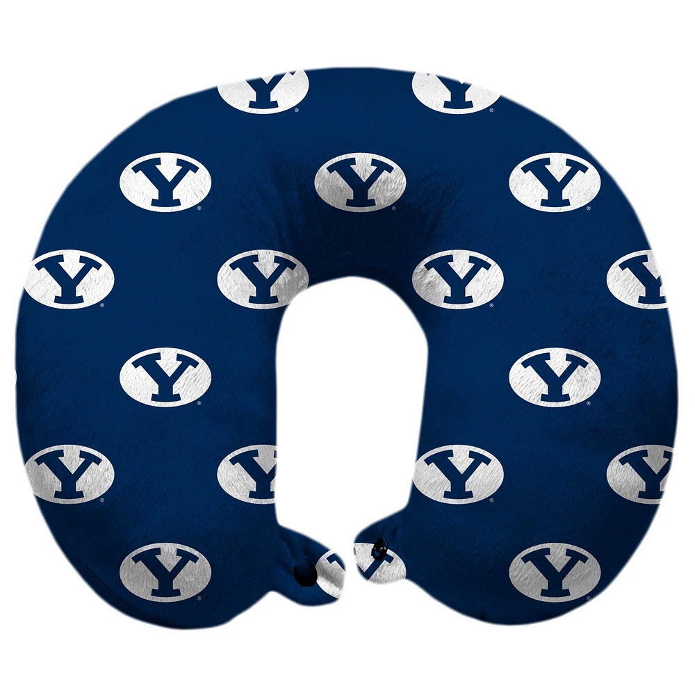 BYU Cougars Polyester-Fill Travel Pillow