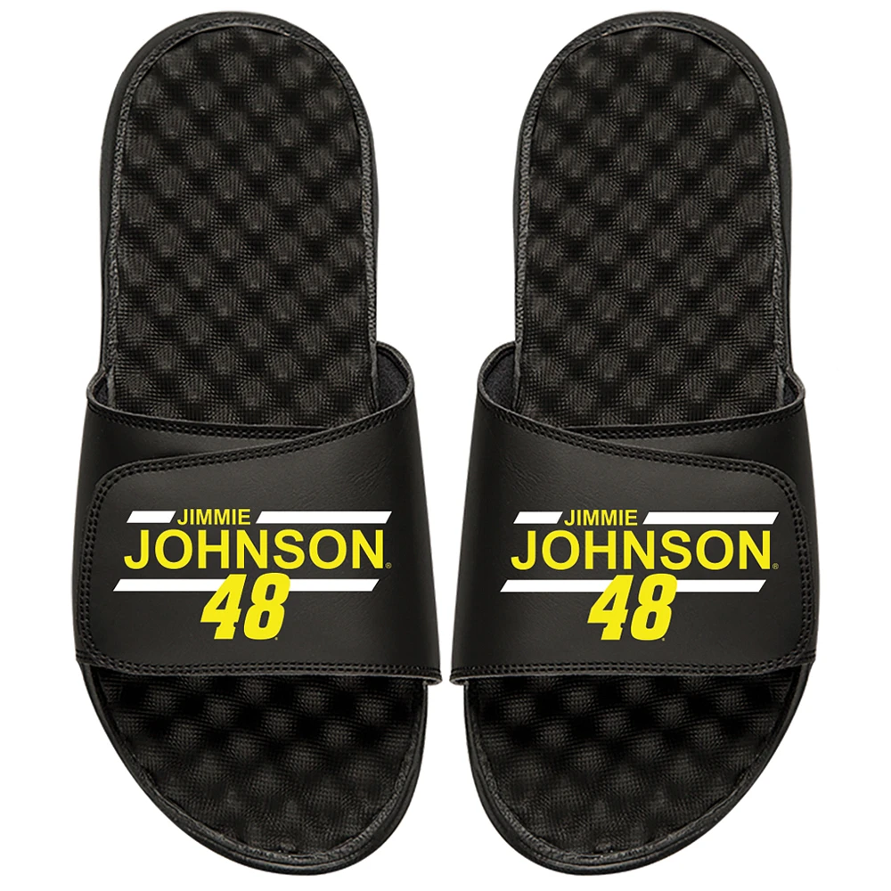 Jimmie Johnson ISlide Bar Slide Sandals - Black