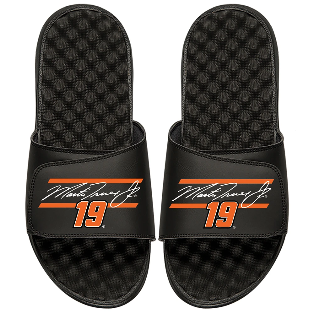 Martin Truex Jr ISlide Youth Bar Slide Sandals - Black