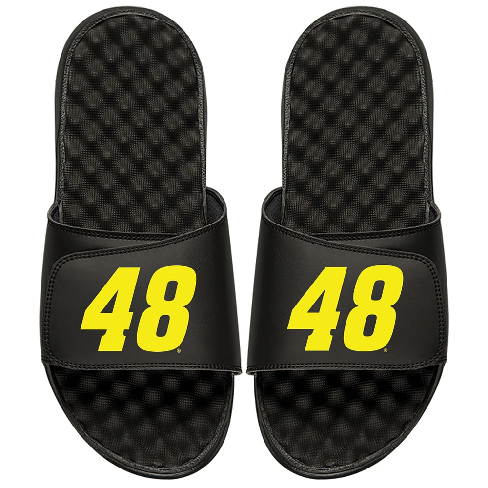 Jimmie Johnson ISlide Number Slide Sandals - Black