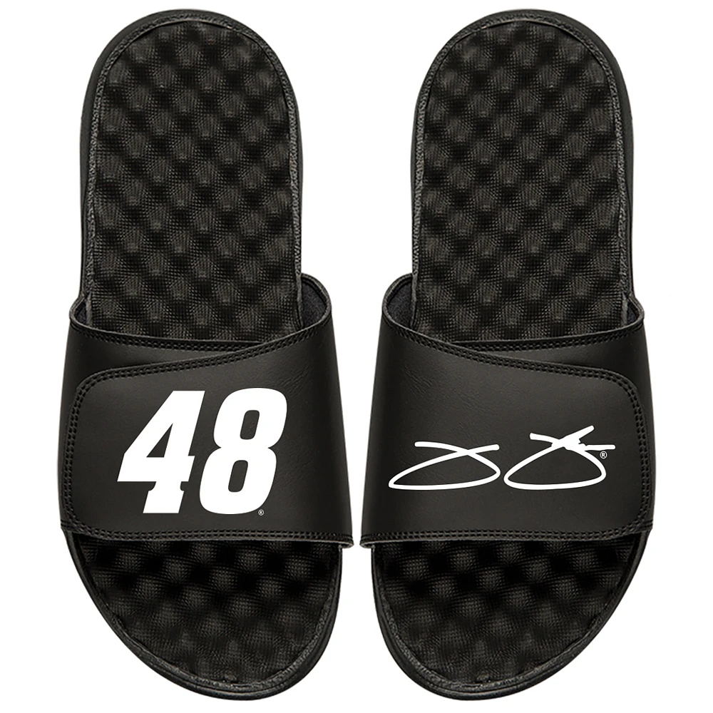 Jimmie Johnson ISlide Signature Slide Sandals - Black