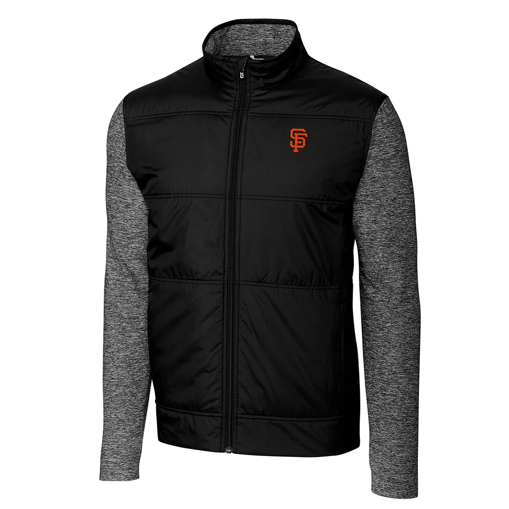 San Francisco Giants Cutter & Buck Stealth Full-Zip Jacket - Black