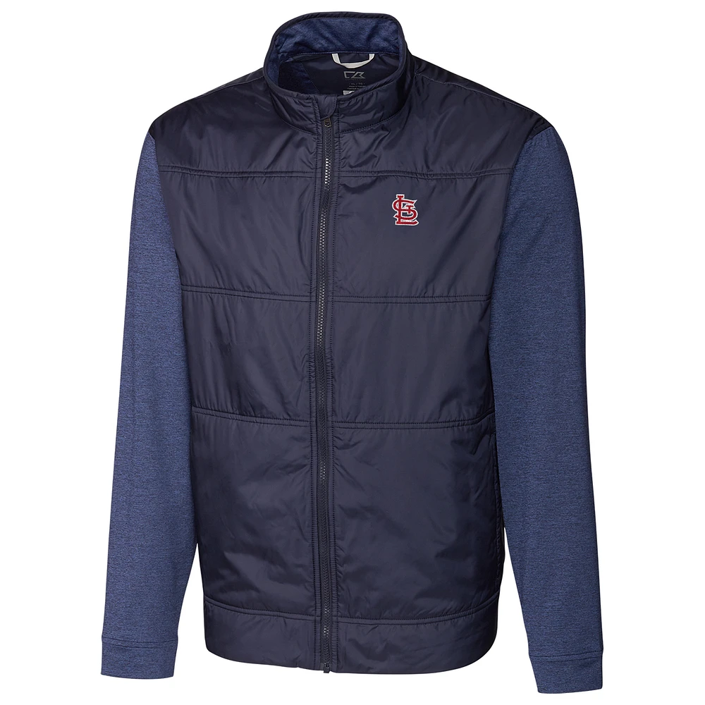 St. Louis Cardinals Cutter & Buck Stealth Full-Zip Jacket - Navy