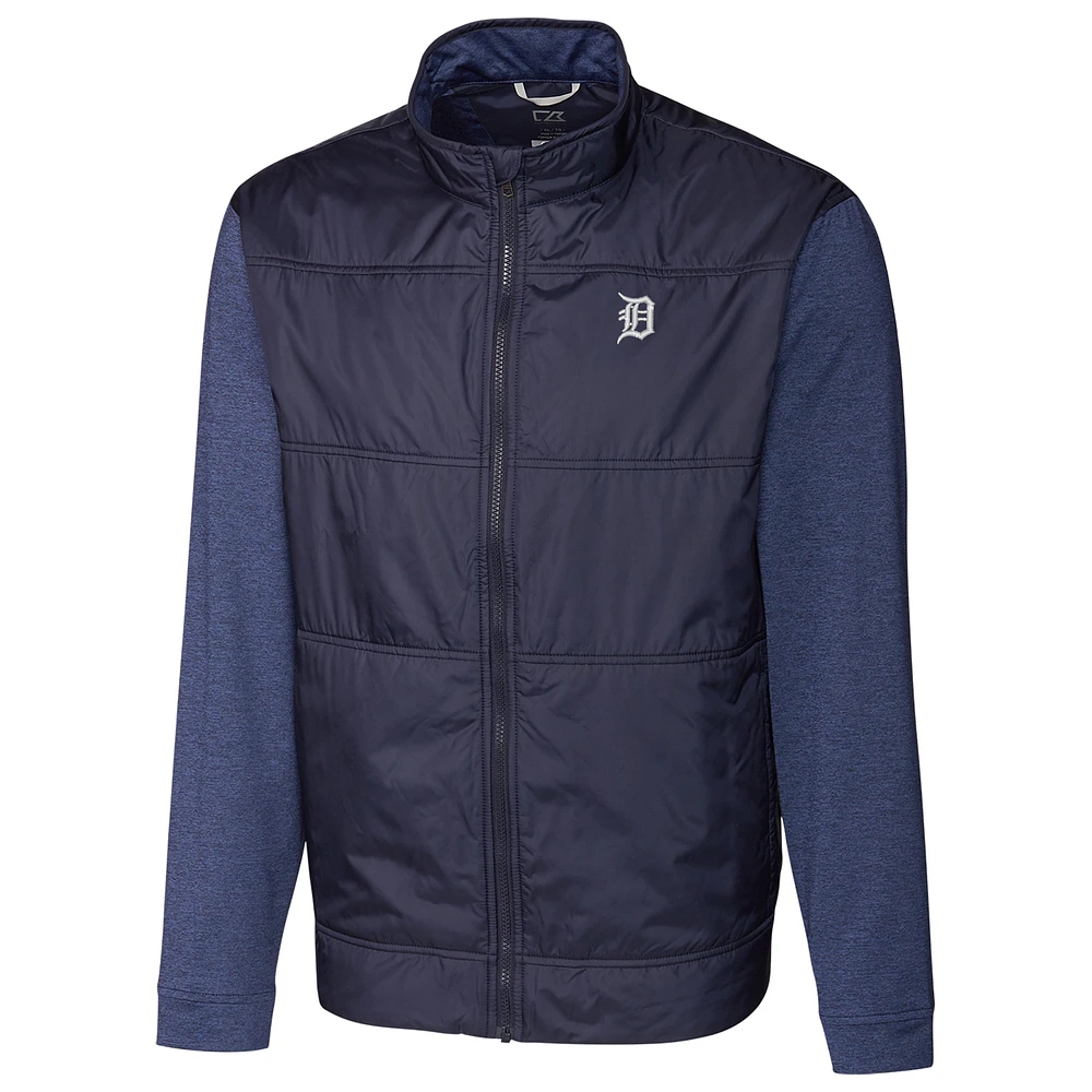 Detroit Tigers Cutter & Buck Stealth Full-Zip Jacket - Navy
