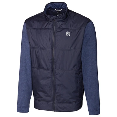 New York Yankees Cutter & Buck Stealth Full-Zip Jacket - Navy