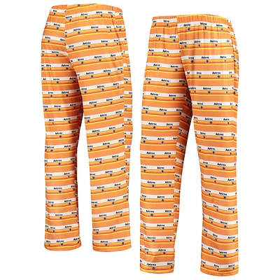 Women's Orange Houston Astros Retro Print Sleep Pants