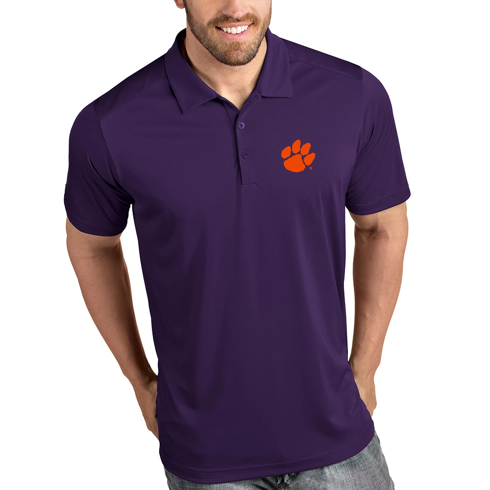 Clemson Tigers Antigua Tribute Polo - Purple