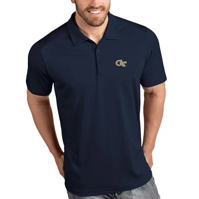Men's Antigua Navy Georgia Tech Yellow Jackets Tribute Polo