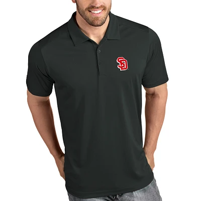 South Dakota Coyotes Antigua Tribute Polo - Charcoal