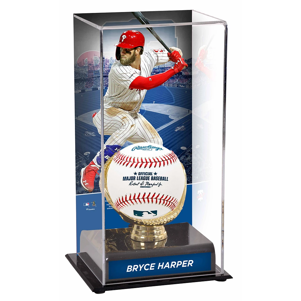 Bryce Harper Philadelphia Phillies Gold Glove Display Case with Image
