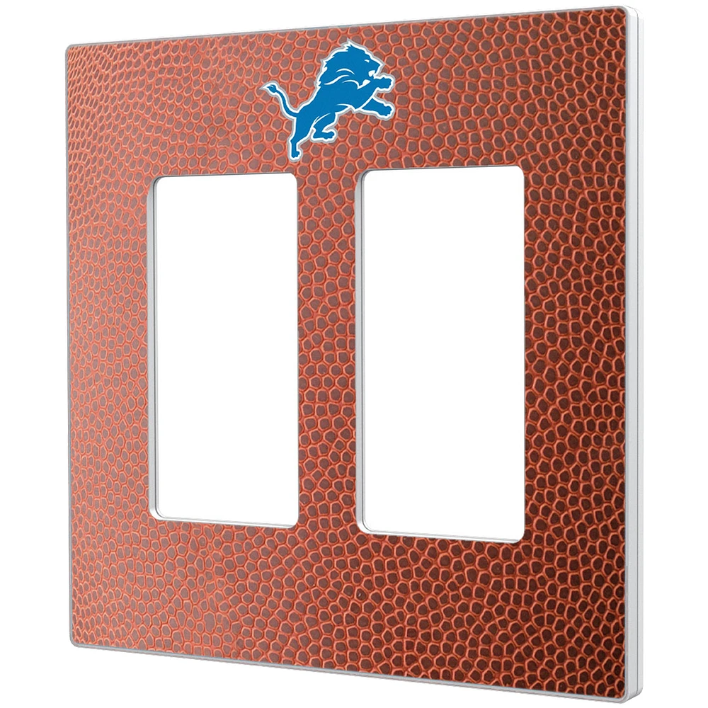 Detroit Lions Football Design Double Rocker Light Switch Plate