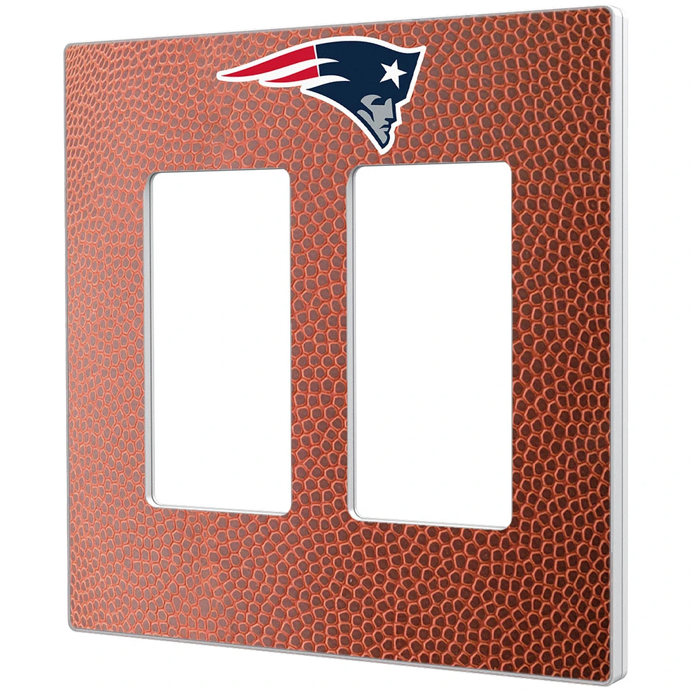 New England Patriots Football Design Double Rocker Light Switch Plate