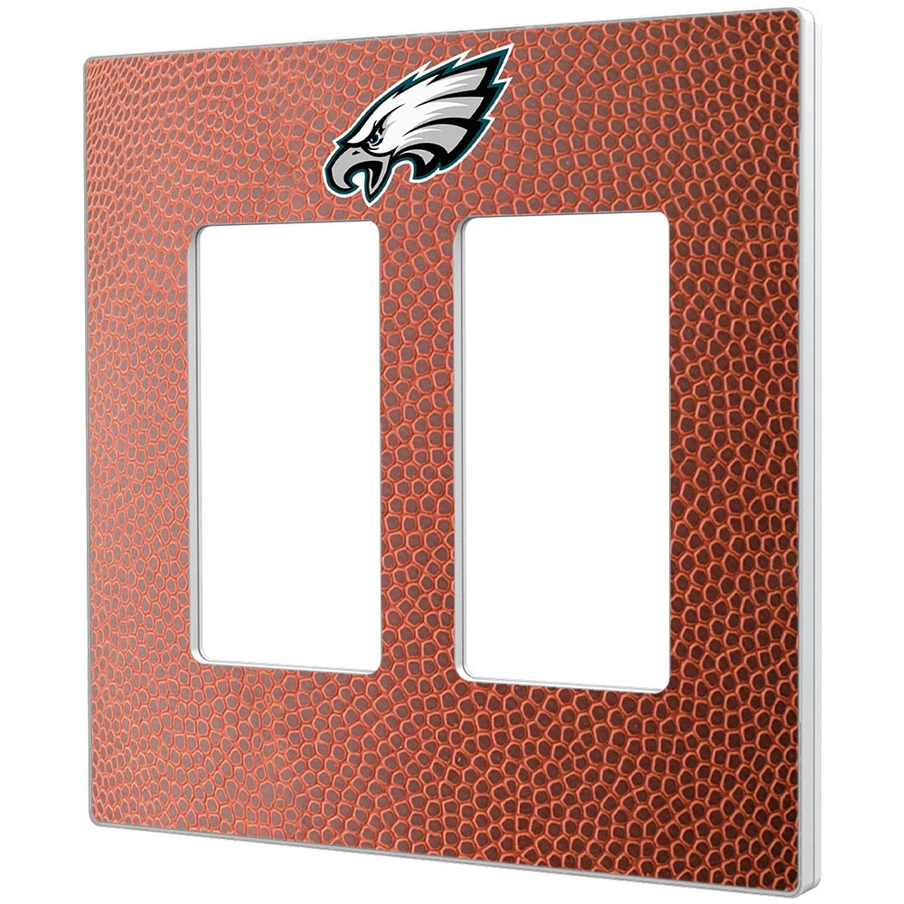 Philadelphia Eagles Football Design Double Rocker Light Switch Plate