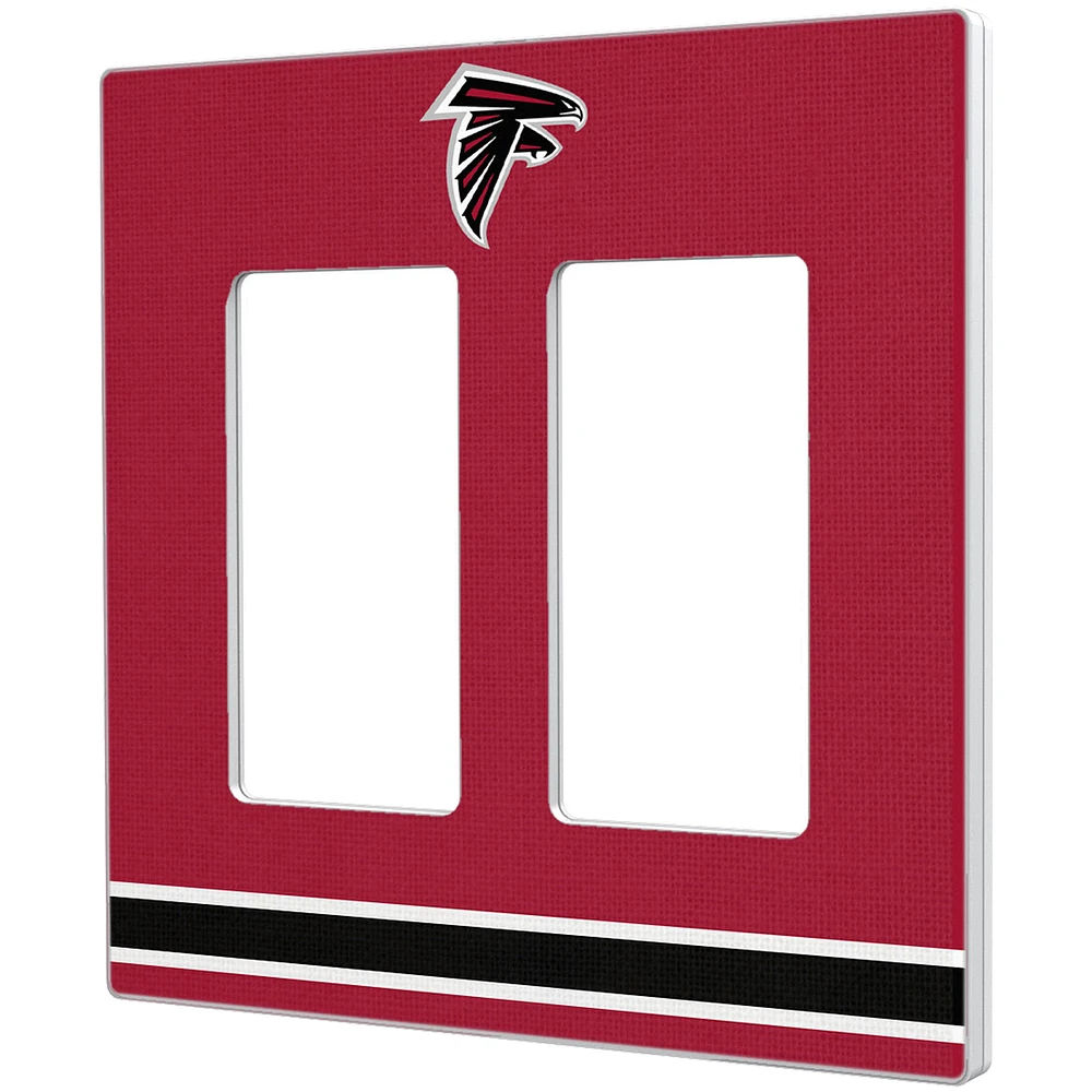 Atlanta Falcons Stripe Double Rocker Light Switch Plate