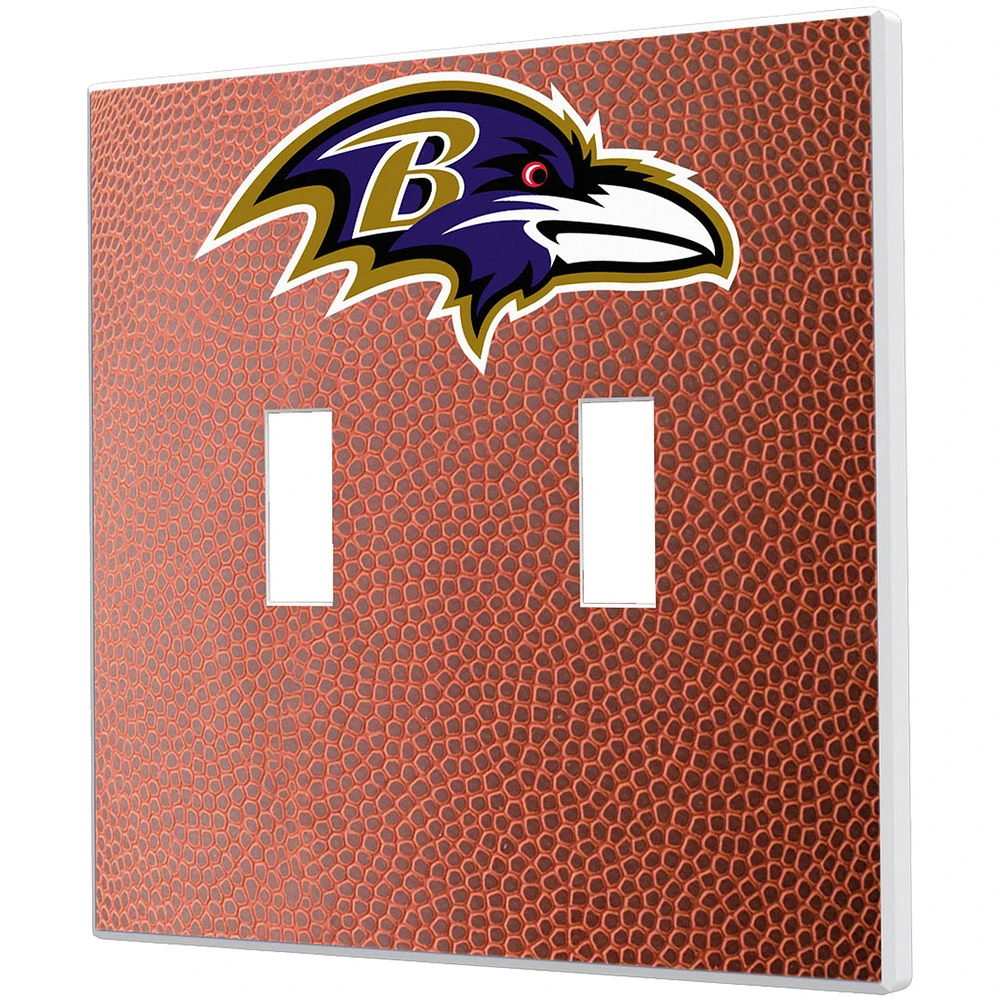 Baltimore Ravens Football Design Double Toggle Light Switch Plate