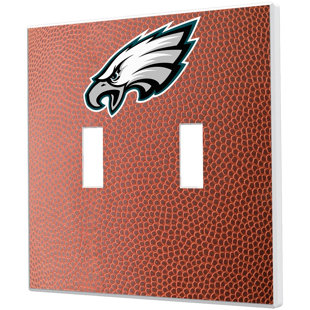 Philadelphia Eagles Football Design Double Toggle Light Switch Plate