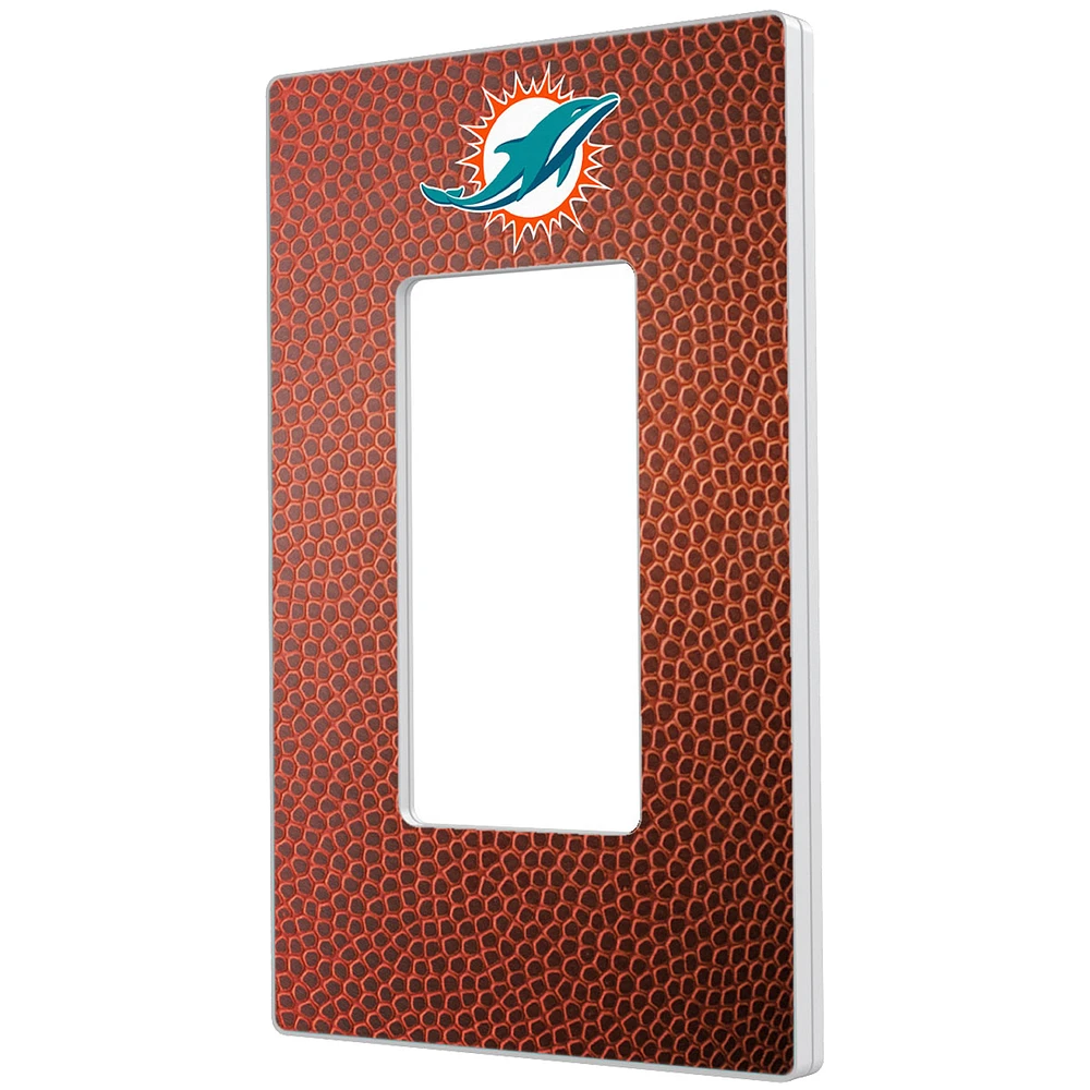 Miami Dolphins Football Design Single Rocker Light Switch Plate