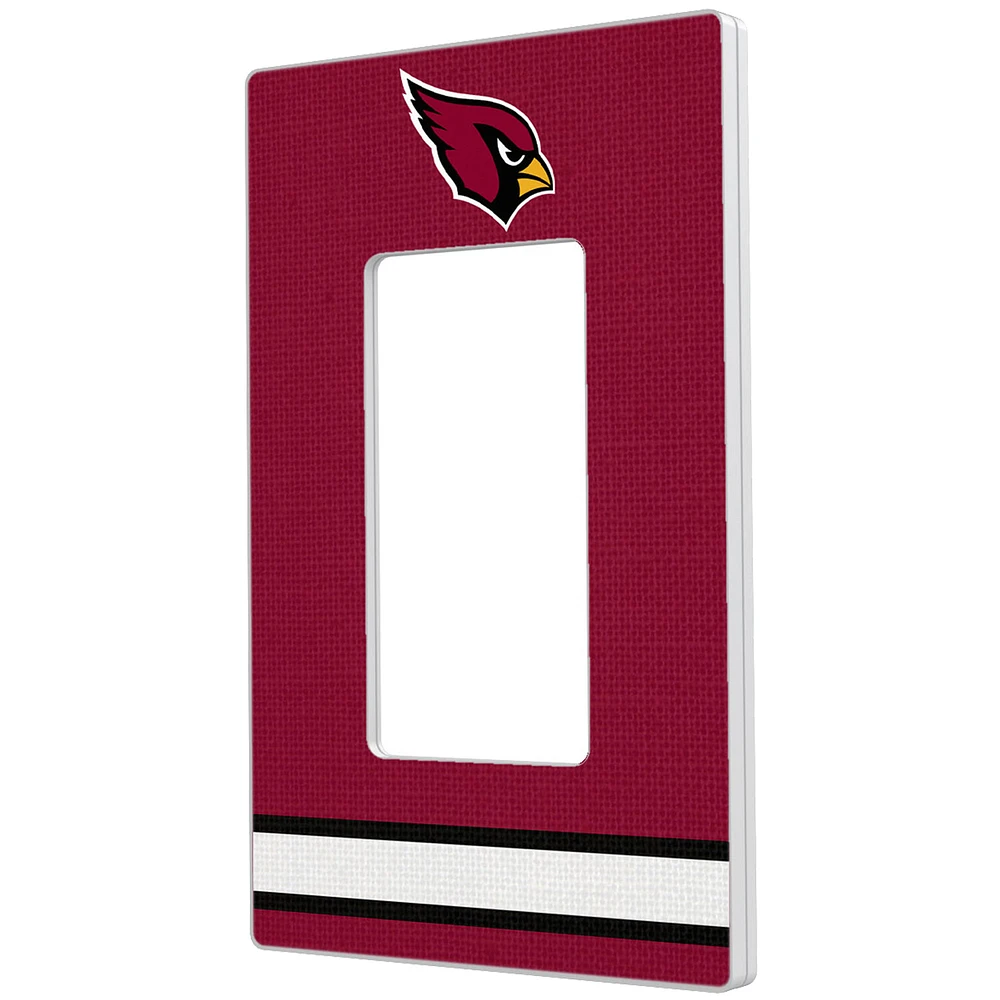 Arizona Cardinals Stripe Single Rocker Light Switch Plate