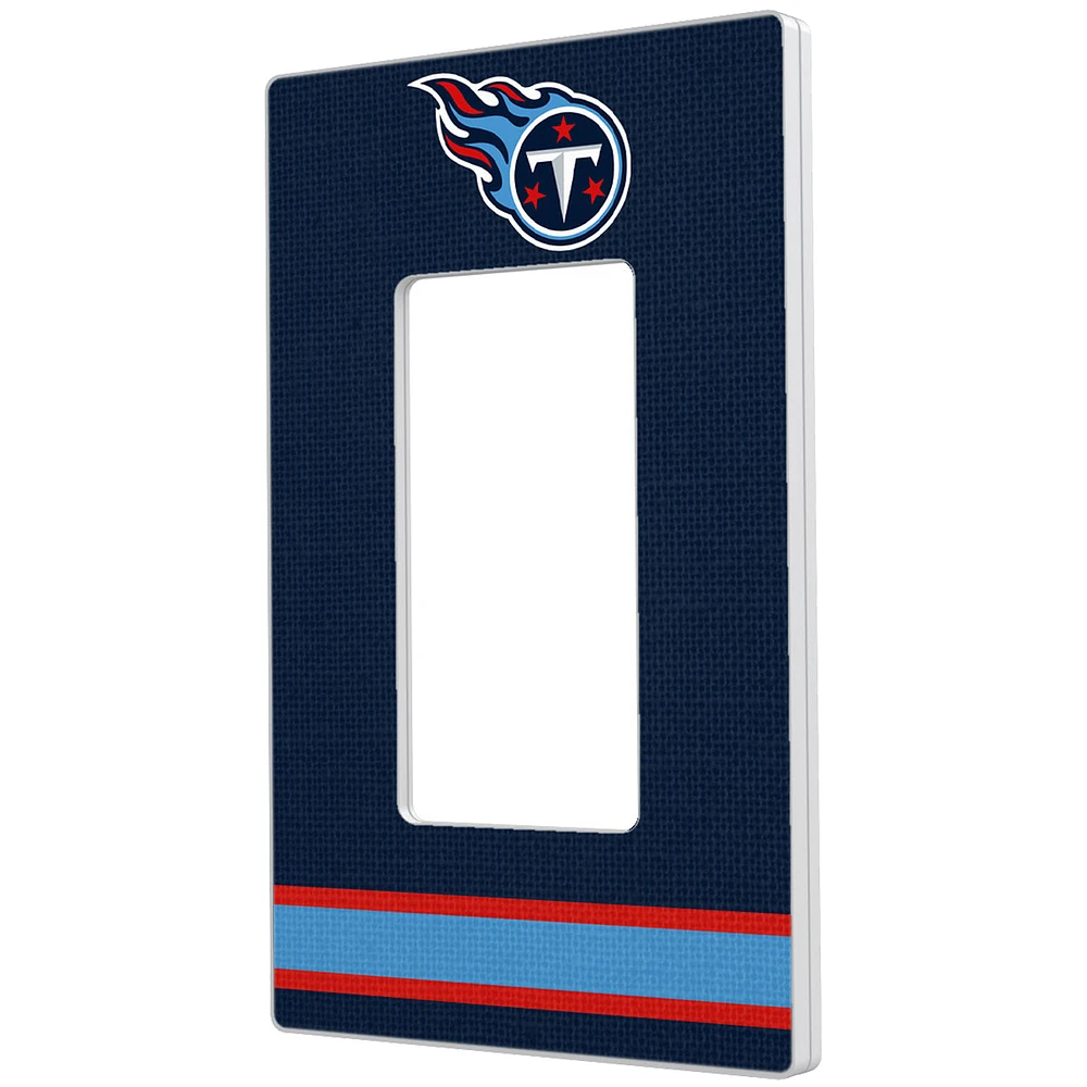 Tennessee Titans Stripe Single Rocker Light Switch Plate