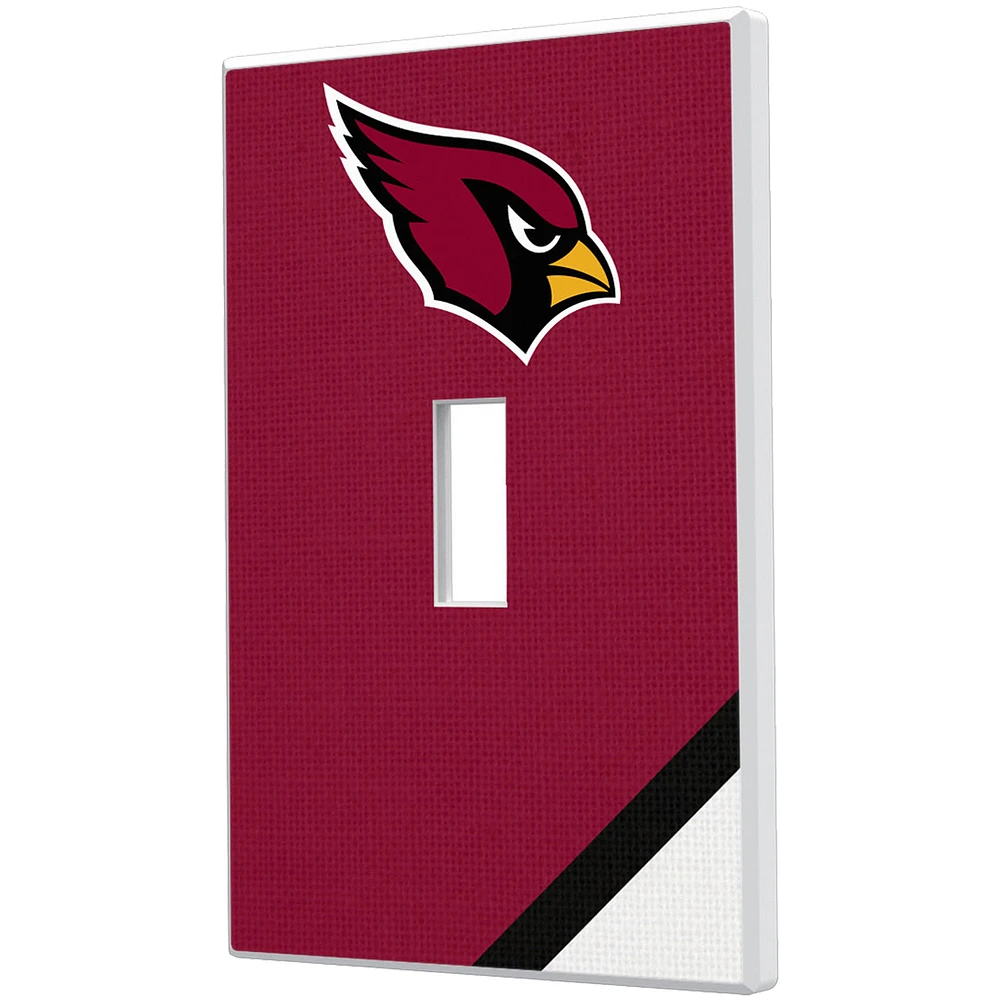 Arizona Cardinals Diagonal Stripe Single Toggle Light Switch Plate