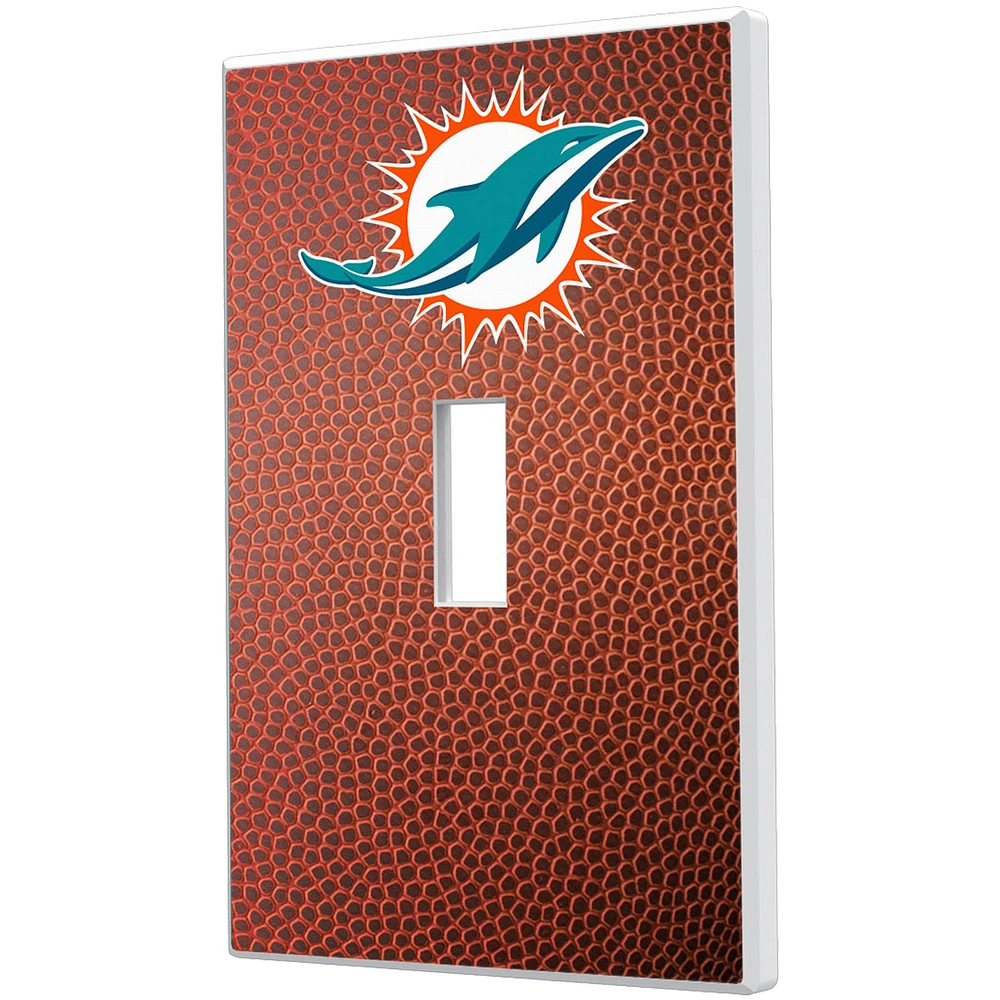 Miami Dolphins Football Design Single Toggle Light Switch Plate