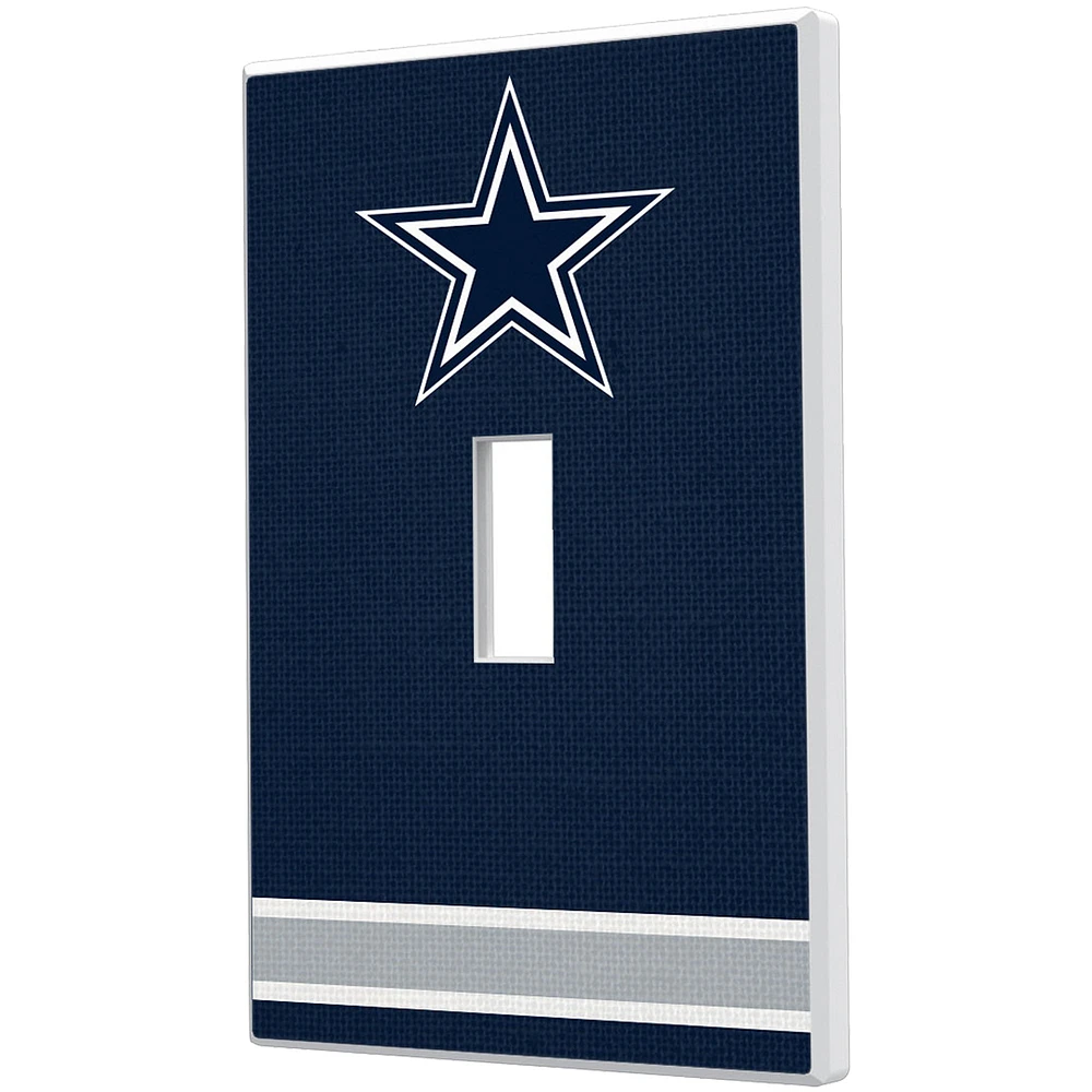 Dallas Cowboys Stripe Single Toggle Light Switch Plate