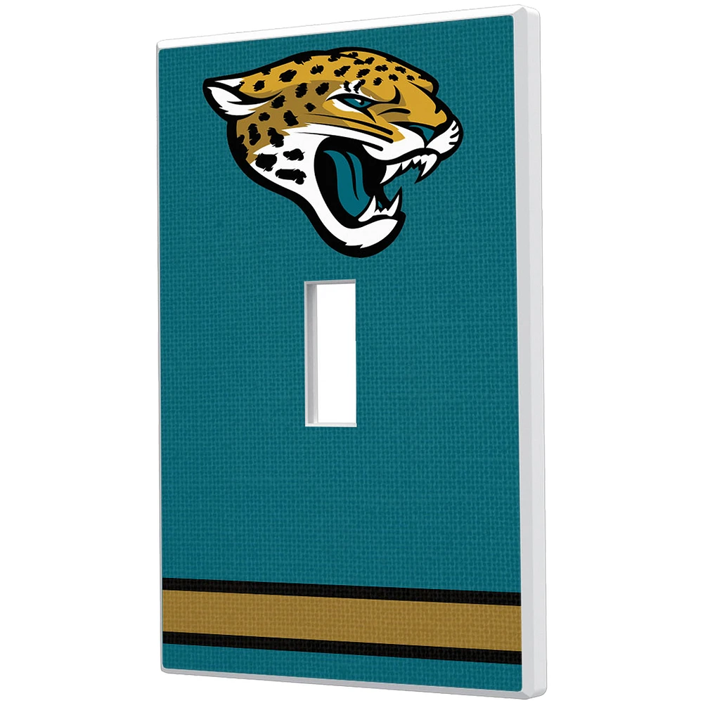 Jacksonville Jaguars Stripe Single Toggle Light Switch Plate