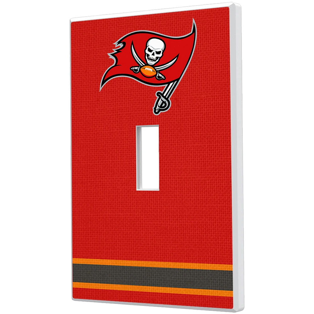 Tampa Bay Buccaneers Stripe Single Toggle Light Switch Plate