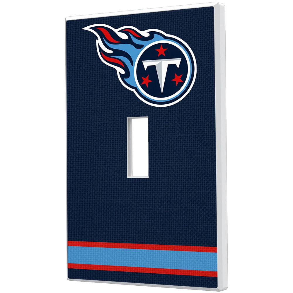 Tennessee Titans Stripe Single Toggle Light Switch Plate