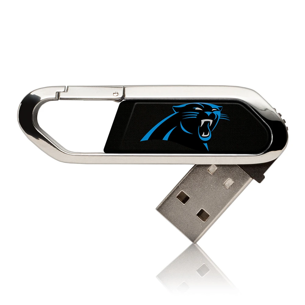 Carolina Panthers Solid Clip USB Flash Drive