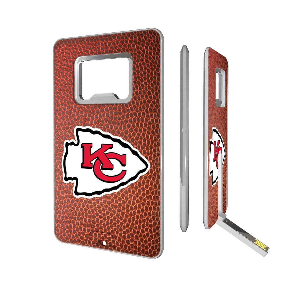 Kansas City Chiefs Football Credit Card USB Drive & Bottle Opener