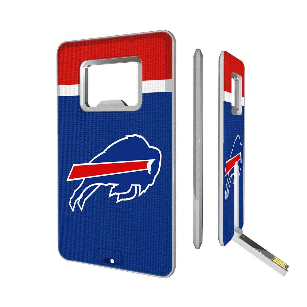 Buffalo Bills Striped Credit Card USB Drive & Bottle Opener