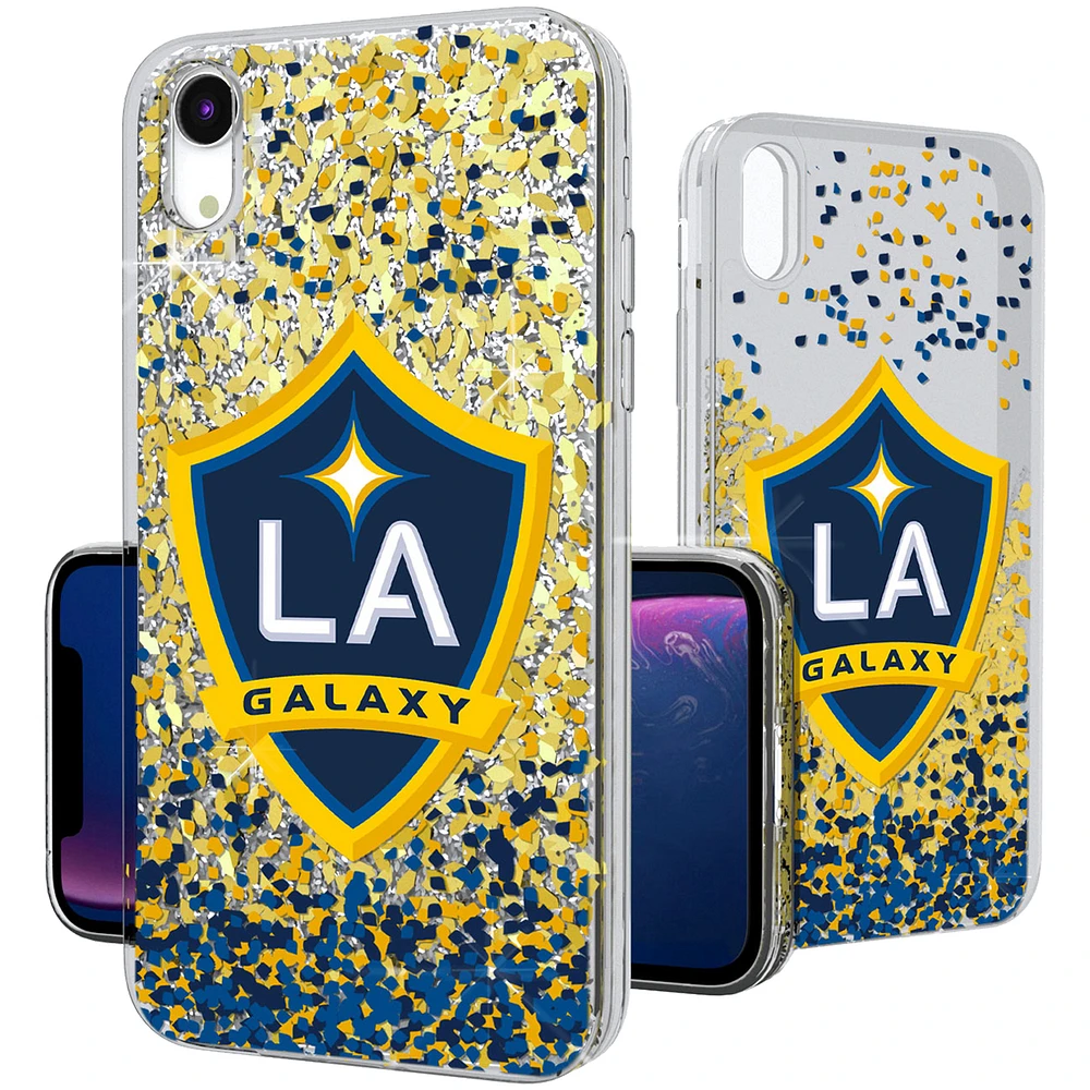LA Galaxy Confetti Glitter iPhone XR Case