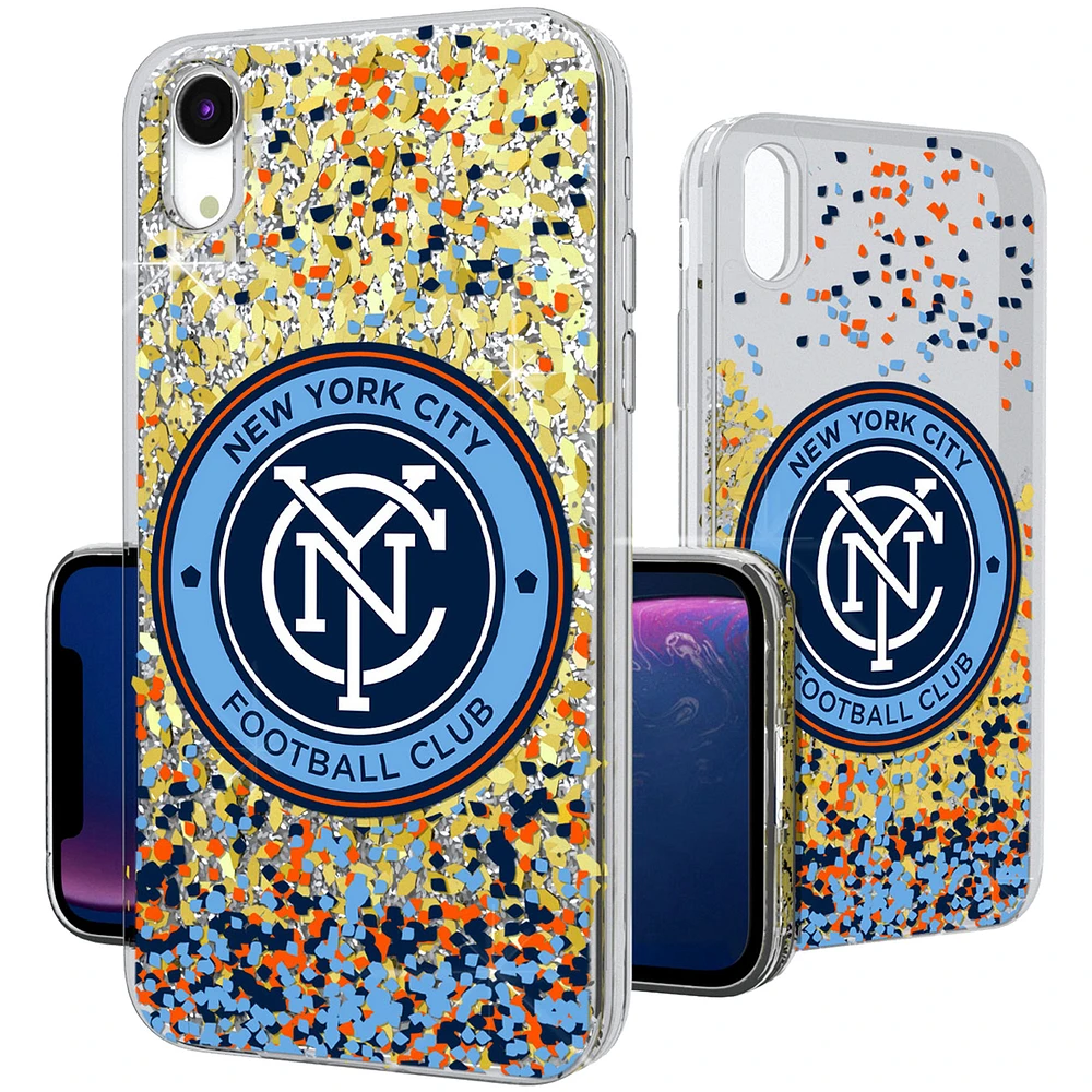 New York City FC Confetti Glitter iPhone XR Case