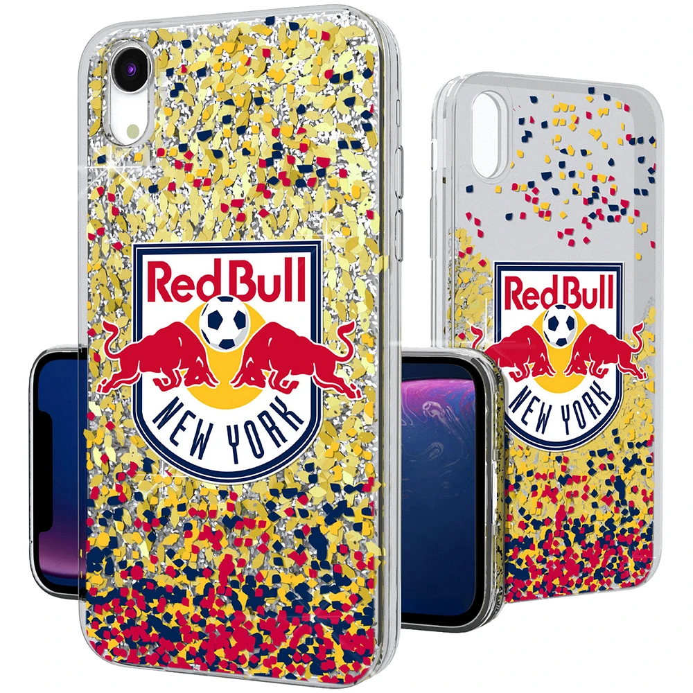 New York Red Bulls Confetti Glitter iPhone XR Case