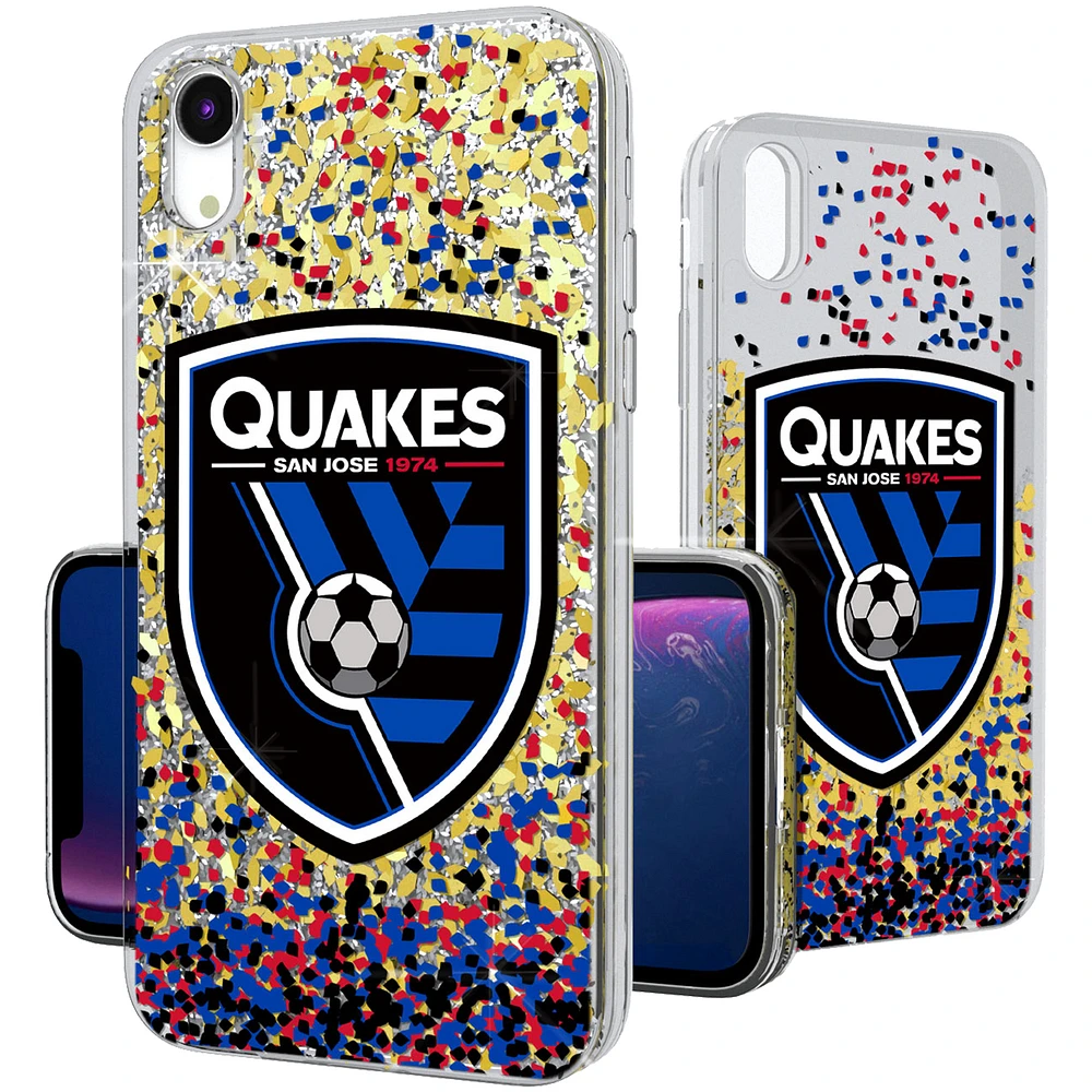 San Jose Earthquakes Confetti Glitter iPhone XR Case