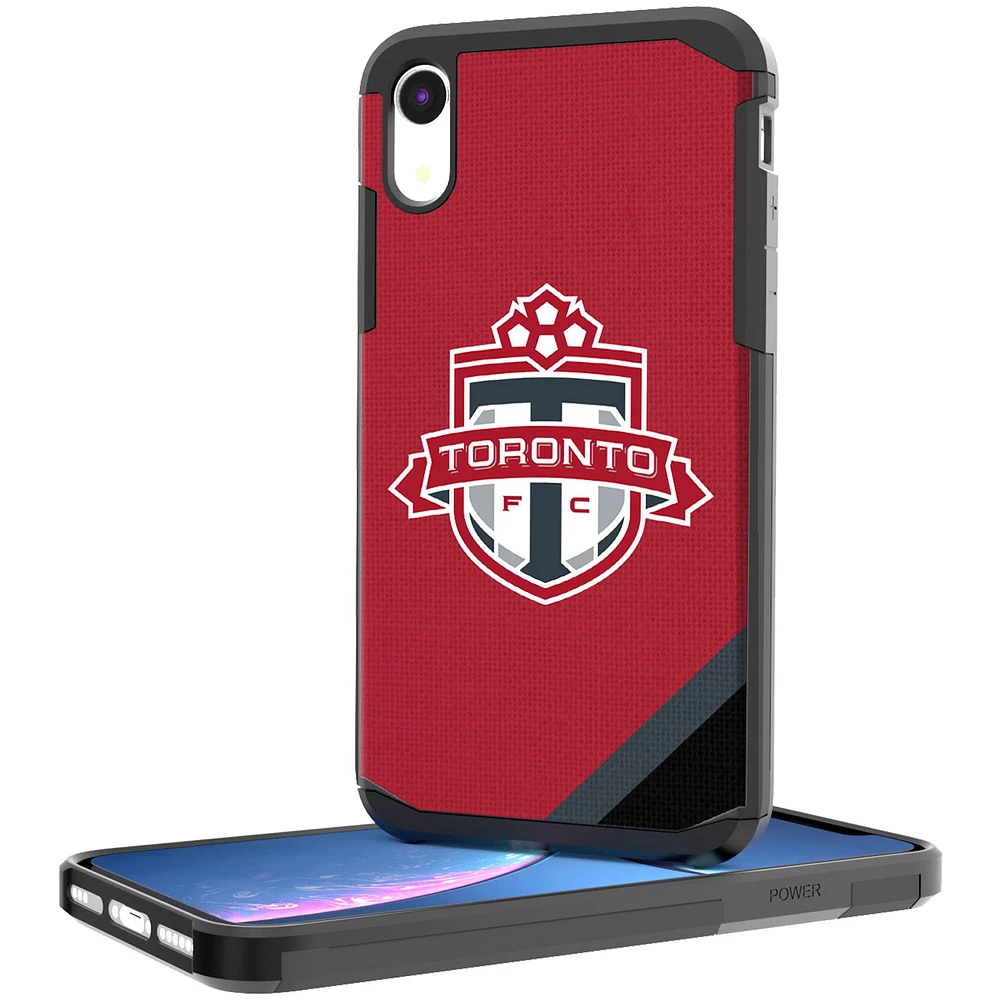 Toronto FC Diagonal Stripe Rugged iPhone XR Case