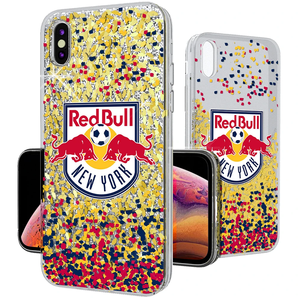 New York Red Bulls Confetti Glitter iPhone XS Max Case