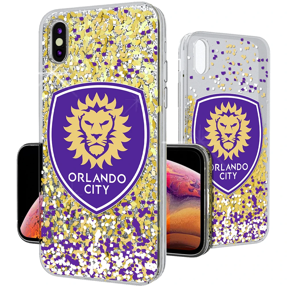 Orlando City SC Confetti Glitter iPhone XS Max Case