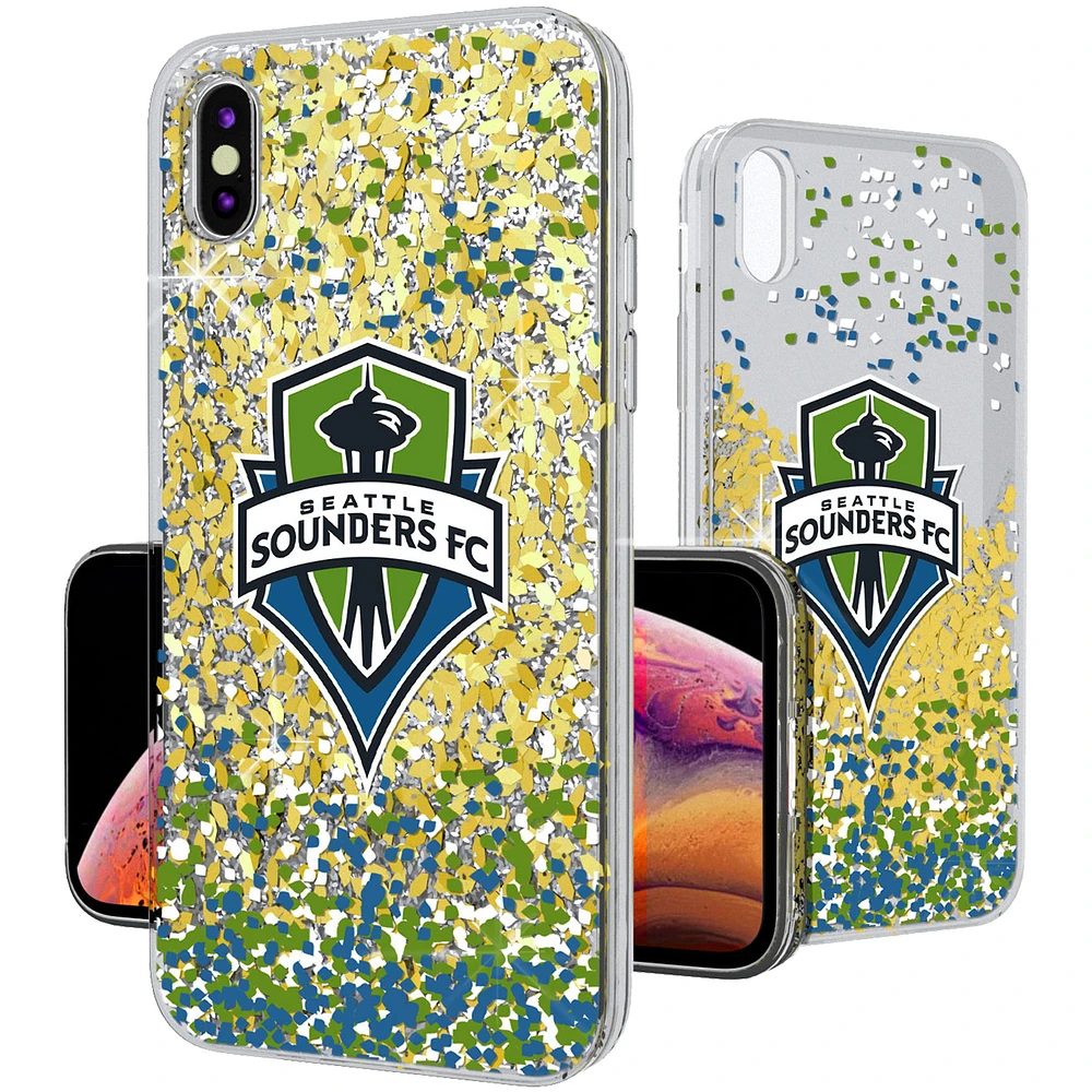 Seattle Sounders FC Confetti Glitter iPhone XS Max Case